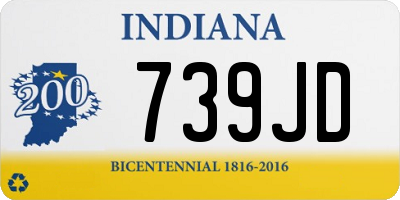 IN license plate 739JD