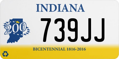 IN license plate 739JJ