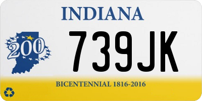 IN license plate 739JK