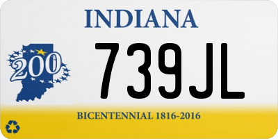 IN license plate 739JL