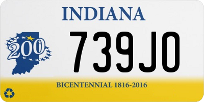 IN license plate 739JO