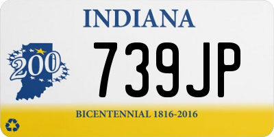 IN license plate 739JP