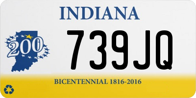 IN license plate 739JQ