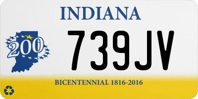 IN license plate 739JV