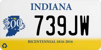 IN license plate 739JW