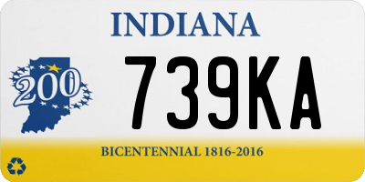 IN license plate 739KA