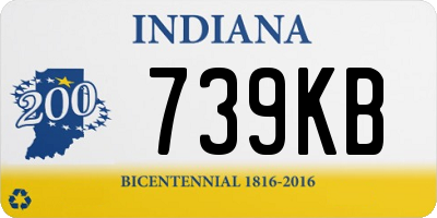 IN license plate 739KB