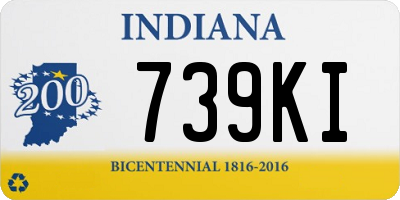 IN license plate 739KI