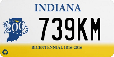 IN license plate 739KM