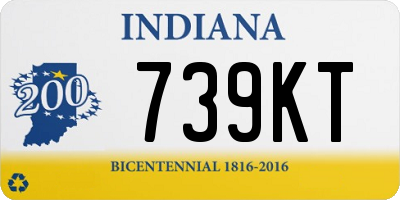 IN license plate 739KT