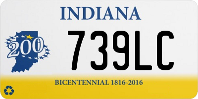 IN license plate 739LC