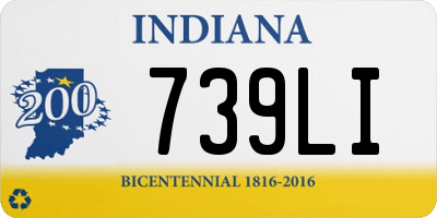 IN license plate 739LI
