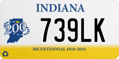 IN license plate 739LK