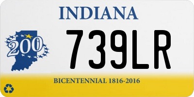 IN license plate 739LR