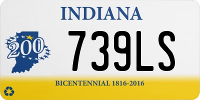 IN license plate 739LS