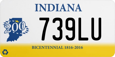 IN license plate 739LU