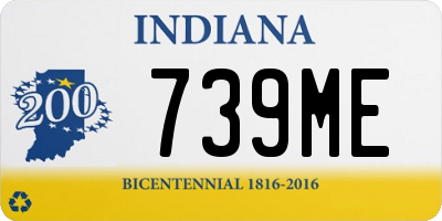 IN license plate 739ME