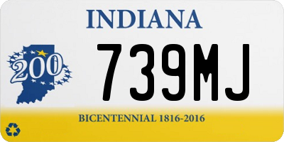 IN license plate 739MJ