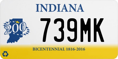 IN license plate 739MK