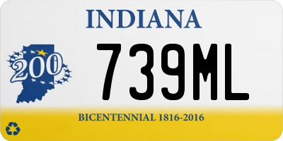 IN license plate 739ML