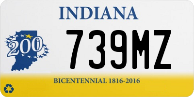 IN license plate 739MZ