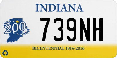 IN license plate 739NH