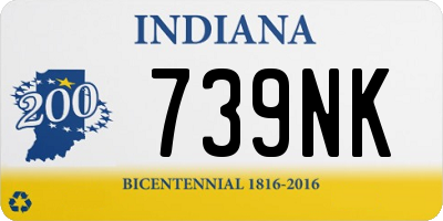 IN license plate 739NK