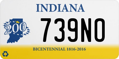 IN license plate 739NO