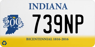 IN license plate 739NP