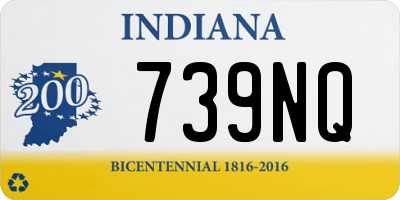 IN license plate 739NQ