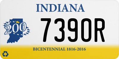 IN license plate 739OR
