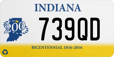 IN license plate 739QD