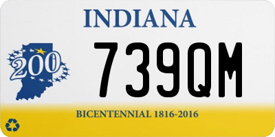 IN license plate 739QM