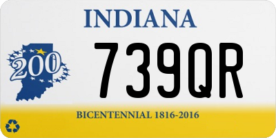 IN license plate 739QR