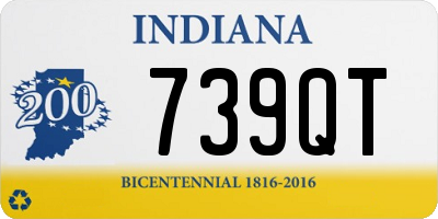 IN license plate 739QT