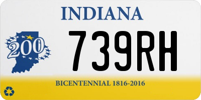 IN license plate 739RH