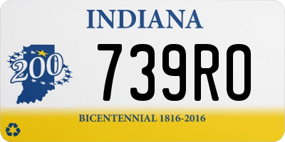 IN license plate 739RO