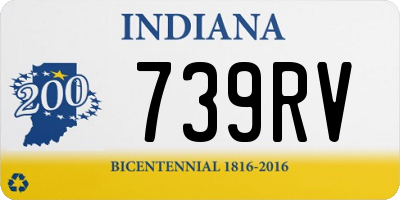 IN license plate 739RV