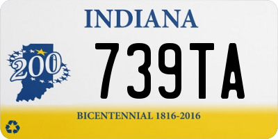 IN license plate 739TA