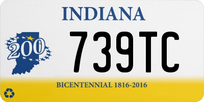 IN license plate 739TC