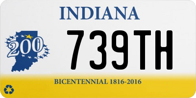 IN license plate 739TH