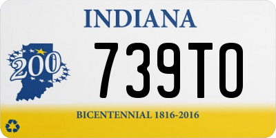 IN license plate 739TO