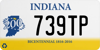 IN license plate 739TP