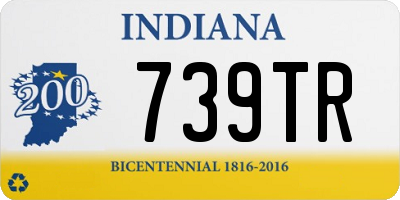 IN license plate 739TR