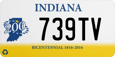 IN license plate 739TV