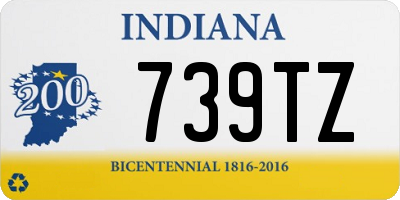 IN license plate 739TZ