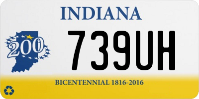 IN license plate 739UH