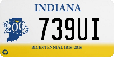 IN license plate 739UI