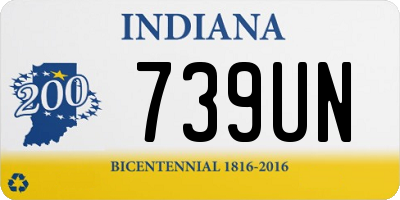 IN license plate 739UN