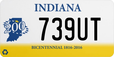 IN license plate 739UT